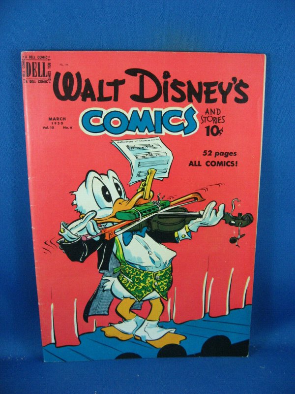 WALT DISNEY COMICS STORIES 114 VF- BARKS 1950