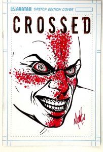 CROSSED (2008) SKETCH COVER EDITION  ORIGINAL SKETCH BY MATT MARTIN SIGNED W/COA