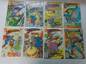 Superman comic lot from #350-421 48 different issues (1980-86) avg 7.0 