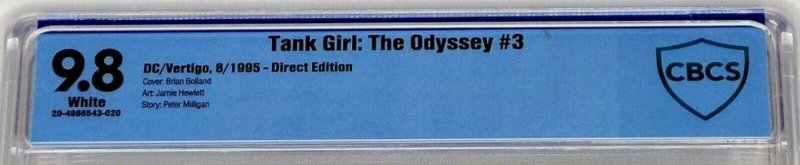 Tank Girl The Odyssey #3 DC Vertigo 1995 CBCS 9.8 Equals Top CGC Grade