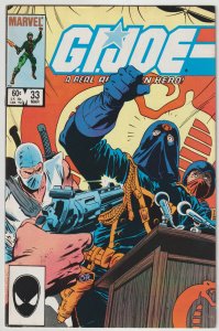 G.I. Joe, A Real American Hero #33 (Mar 1985, Marvel), FN-VFN condition (7.0)