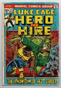 Luke Cage Hero For Hire #4 Phantom of 42nd Street (Marvel, 1974) GD/VG 