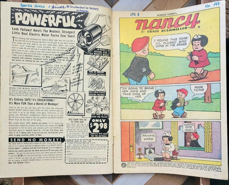 SPARKLE COMICS #21 VG (1952) NANCY & SLUGGO | Pre-Code | Ernie Bushmiller