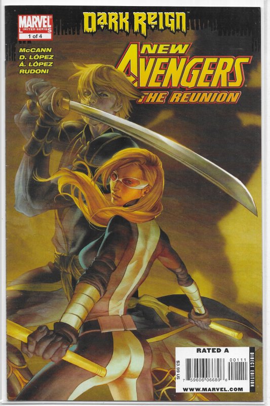 New Avengers: Reunion (2009) #1 of 4 VG McCann/Lopez, Ronin, Mockingbird