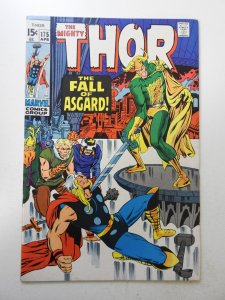 Thor #175 (1970) VG+ Condition centerfold detached top staple