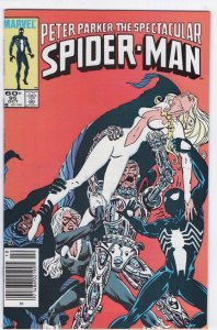SPECTACULAR SPIDER-MAN #95- 8.5 - WP - Versus Silvermane - Black Cat - Kingpin