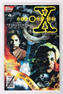 X-Files  #4    FIREBRD   Part 1 of 3  (1995) Topps    Direct Edition