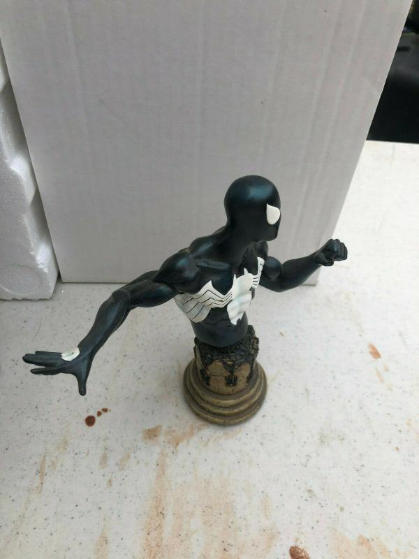 Spider-man Black Symbiote Classic Marvel Bust Statue Venom 2007 Bowen Designs 