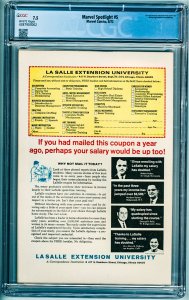 Marvel Spotlight #5 (1972) CGC 7.5! 1st Appearance of Ghost Rider! White Pages!