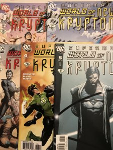 Superman: World of New Krypton #1, 2, 3, 4, 5 run : DC 2009 VF/NM; G. Rucka art