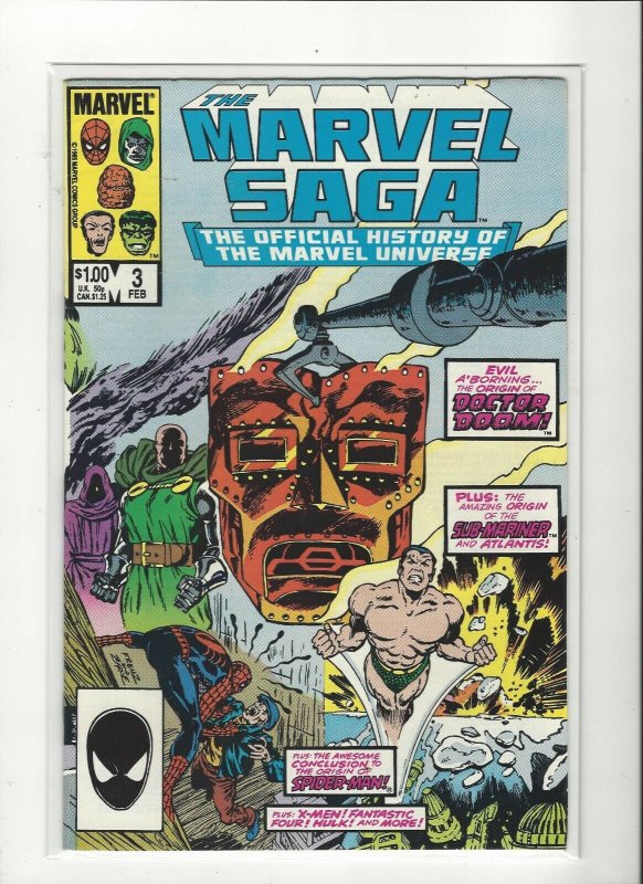 The Marvel Saga the Official History of the Marvel Universe #3 VF/NM