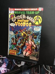 Marvel Team-Up #24 (1974) hi grade brother voodoo and Spider-Man key! VF/NM Wow!