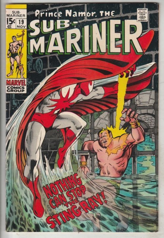 Sub-Mariner #19 (Nov-69) VF High-Grade Sub-Mariner (Prince Namor)