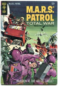 M A R S PATROL TOTAL WAR #4 BATTLE COVER-- 1967 GOLD KEY FN