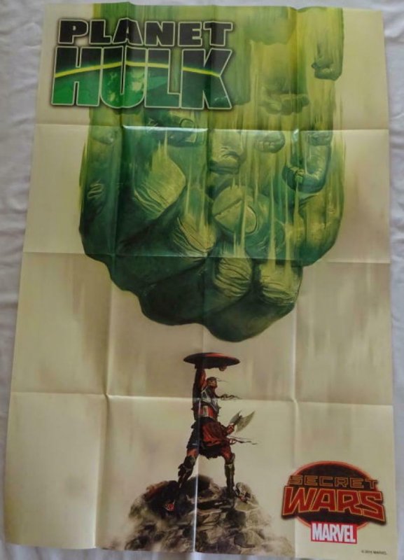 PLANET HULK SECRET WARS  Promo Poster, 24 x 36, 2015, MARVEL, Unused 198 