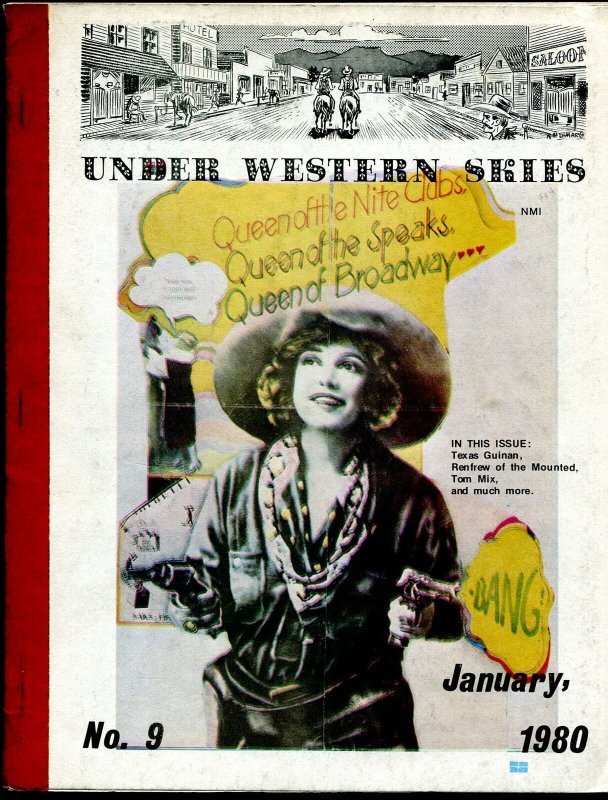 Under Western Skies #9 1/1980-Texas Guinan-Tom Mix-Renfrew-B-Westerns-VG