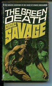 DOC SAVAGE-THE GREEN DEATH-#65-ROBESON-VG-JAMES BAMA COVER-1ST EDITION VG