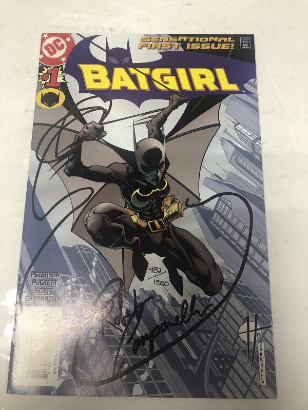 Batgirl (2000) # 1 Variant DC Comics • Signed Robert Compenella • COA • Peterson