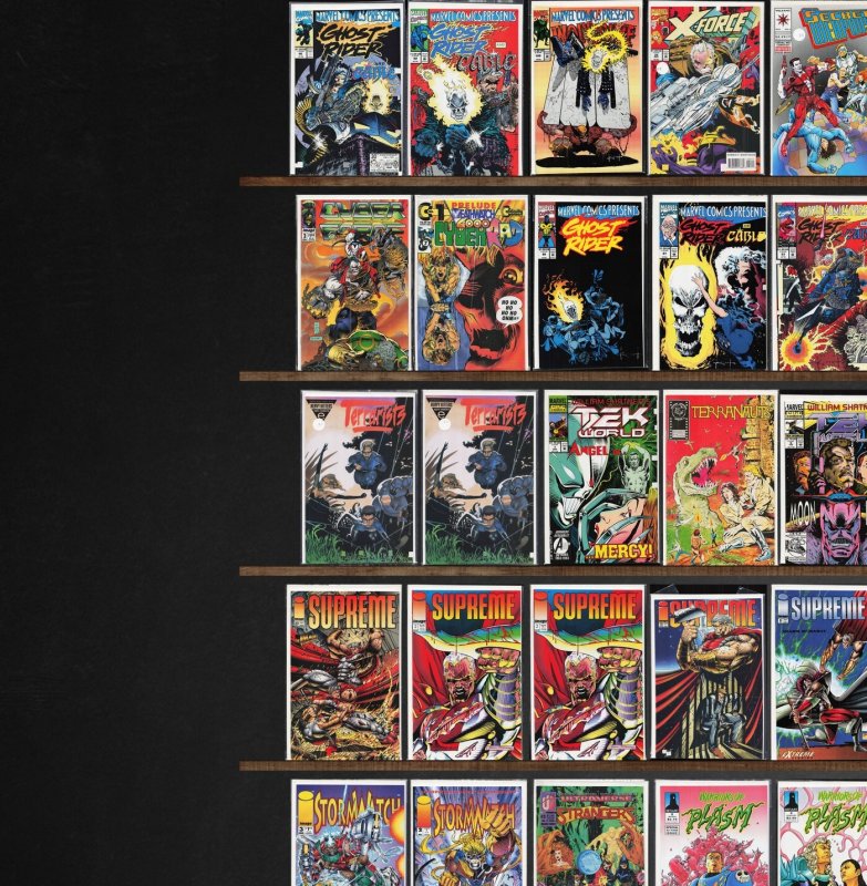 Huge Lot 160+ Comics with Star Trek, Tekworld, Supreme (1993) & More!