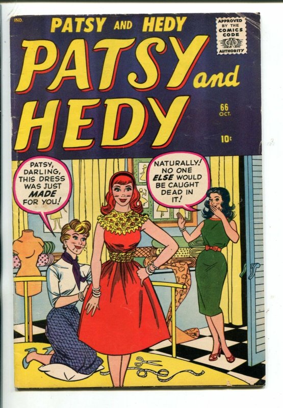 PATSY AND HEDY  #66-1959-ATLAS-SPICY ART-PAPER DOLLS-FASHIONS-vg/fn
