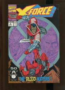 X - FORCE #2 (9.2)NM- THE BLOOD HUNTERS!! 1991