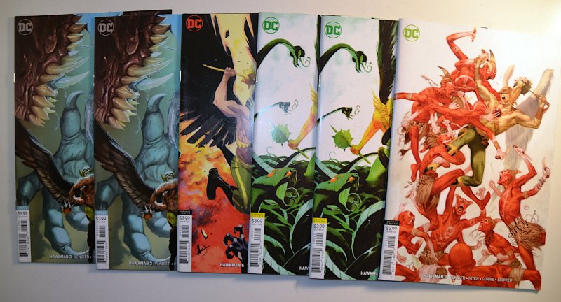 Hawkman Lot of 6 #3 B (x2), 5 B, 6 B (x2), 11 B DC (2018) Variants Comics