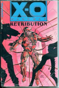 X-O MANOWAR RETRIBUTION gn + Database comic, NM, TPB, 1993, 1st, sealed