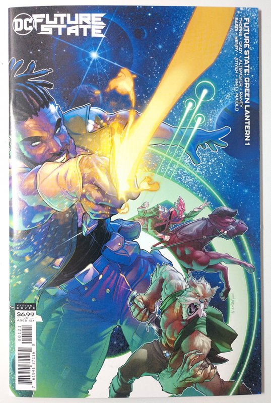 Future State: Green Lantern #1 (9.4, 2021) Variant, 1st app of the God in Red