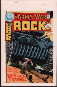 Our Army At War #240 Cover Color Proof & Separations - From Joe Kubert Archives