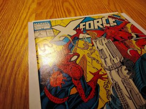 X-Force #4 Newsstand Edition (1991) Spider-Man Cable Deadpool