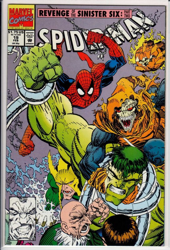 Spider-Man #19 Direct Edition (1992) 9.2 NM-