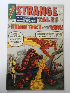 Strange Tales #116 (1964) FN+ Condition! small moisture stain bc, date stamp bc