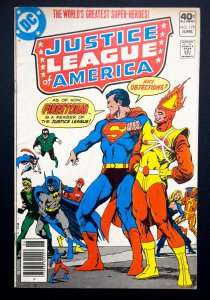 JLA #179 (1980) Newsstand  [KEY] 1st App of Satin Sata -FireStorm Joins - VF