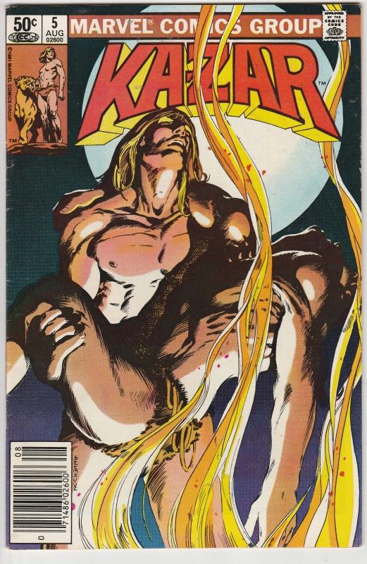 5 Ka-Zar the Savage Marvel Comic Books # 2 3 4 5 6 Bruce Jones Anderson EP1