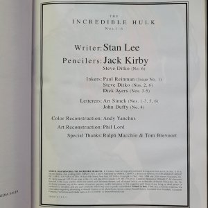 Marvel Masterworks INCREDIBLE HULK Vol.1 2003 Hardcover First Print Collects 1-6