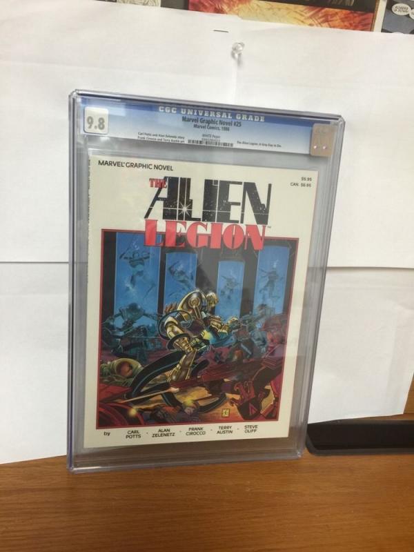 Marvel Graphic Novel 25 Cgc 9.8 Alien Legion