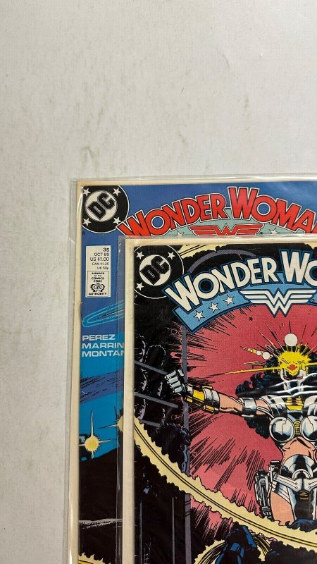 2 Wonder Woman DC Comic Books # 34 35 Batman Superman Atom Flash 78 CT2