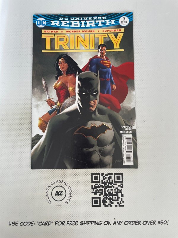 Trinity # 3 NM 1st Print Variant Cover DC Comic Book Batman Superman WW 2 MS11