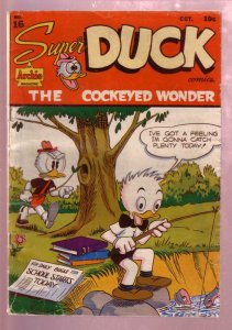 SUPER DUCK #16 1947 AL FAGALY COVER-VIOLENT STORIES VG