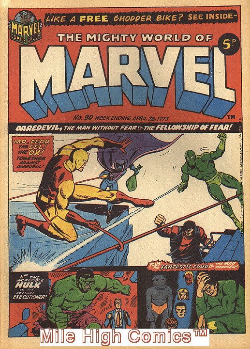 MIGHTY WORLD OF MARVEL (1972 Series) #30 Near Mint