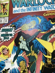 WARLOCK AND THE INFINITY WATCH #14 : Marvel 3/93 VG+; Gamora