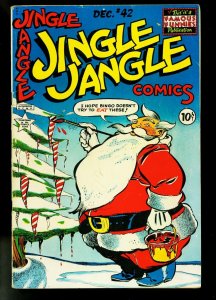 Jingle Jangle #42 1949- Famous Funnies- Christmas cover- final issue- FN+