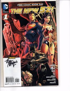 Dc Comics 2012 The New 52! Free Comic Book Day SIGNED by Kevin Maguire