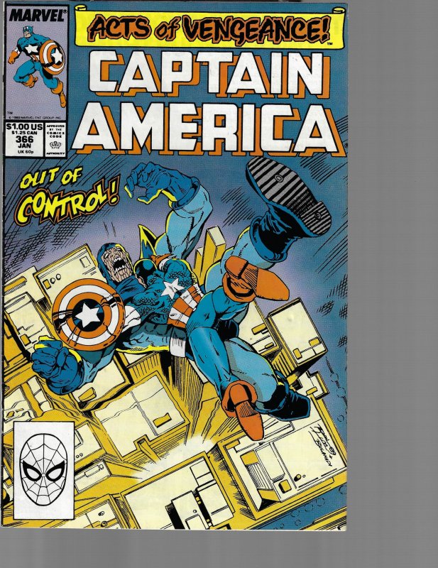 Captain America #366 (Marvel, 1989) VF