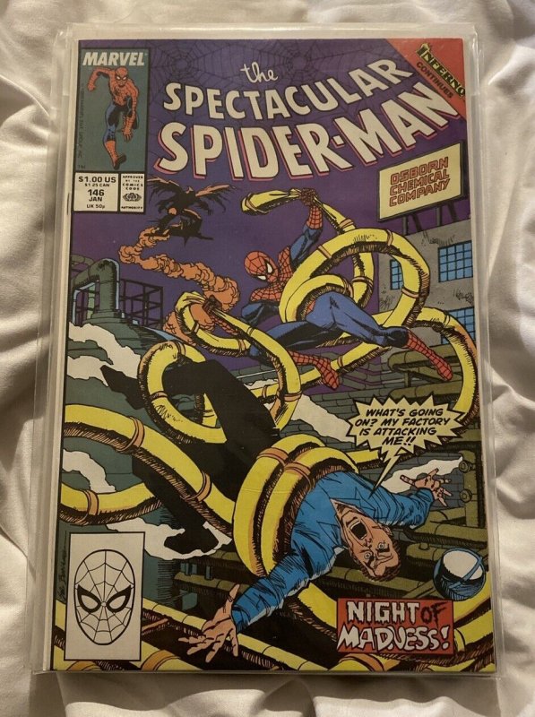 Spectacular Spider-Man (1976 series) #146 in NM minus cond. Marvel comics