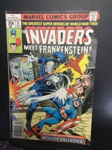 The Invaders #31 (1978) high-grade Frankenstein key! FN/VF Wow!