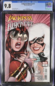 Jackpot and Black Cat #2 CGC 9.8 Adam Hughes Cover A Marvel 2024 Mary Jane WP