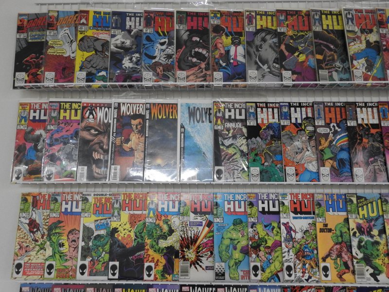 Huge Lot 190+ Comics W/ Spider-Man, Hulk, Wolverine, Daredevil+ Avg VF- Cond!!