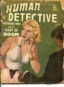 HUMAN DETECTIVE- DEC 1948-SPICY-MURDER-VICE-RAPE-PYROMANIA-fair FR