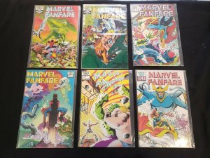 MARVEL FANFARE 6PC (VF) SWITCH WITCH, INTO THE LAND OF DEATH... 1982-83